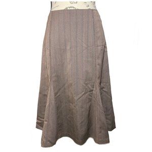 Tristan & Iseut  Fit Flare Light Stretch Skirt Size 6 Brown